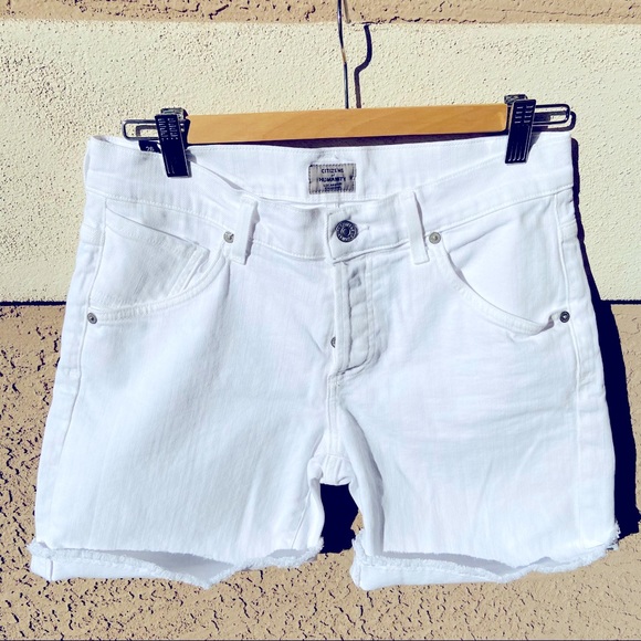 Citizens Of Humanity Pants - Citizens of Humanity White Jean Shorts Size 26